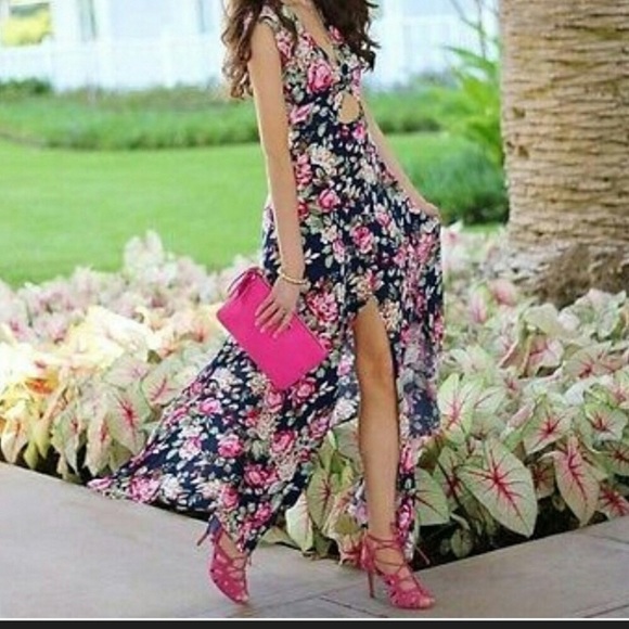 Banana Republic Hot Pink Suede Lace-Up Sandal - Picture 3 of 4